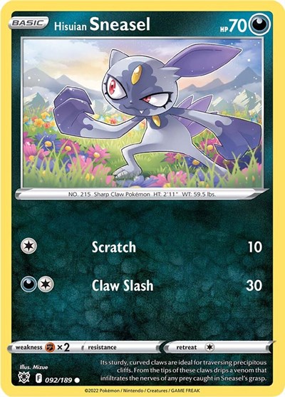 Hisuian Sneasel #92 Astral Radiance