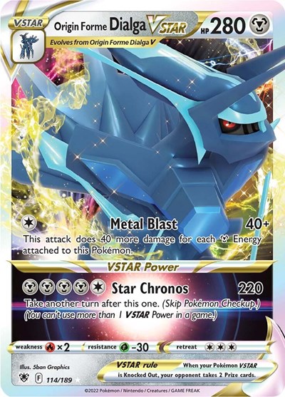 Origin Forme Dialga VSTAR #114 Astral Radiance