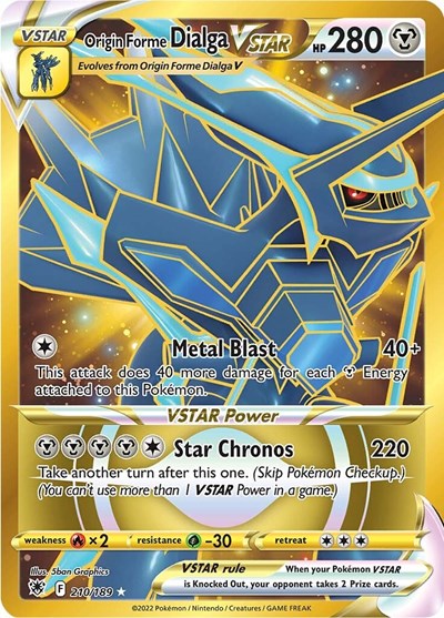 Origin Forme Dialga VSTAR #210 Astral Radiance
