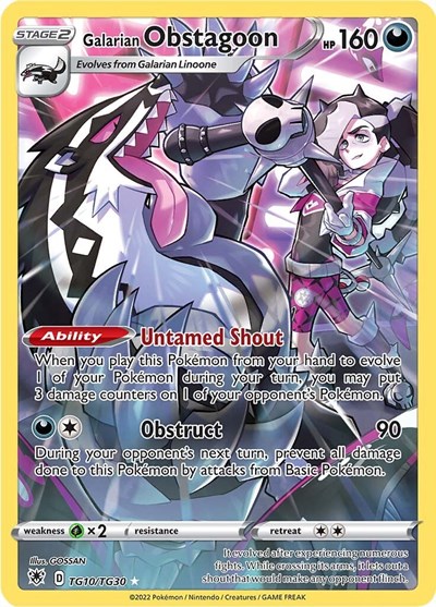 Galarian Obstagoon #TG10 Astral Radiance Trainer Gallery