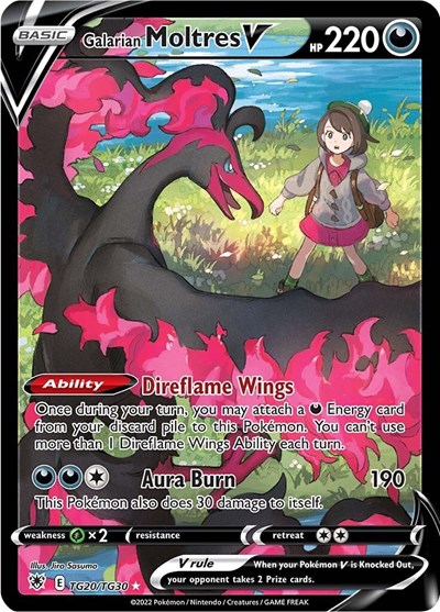Galarian Moltres V #TG20 Astral Radiance Trainer Gallery