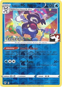 Galarian Mr. Rime (Pokemon League) [Thank You] #36 Miscellaneous Cards & Products