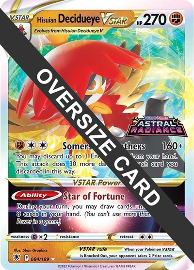 Hisuian Decidueye VSTAR Jumbo Cards #84