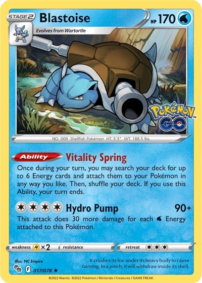 Blastoise #17 Pokemon GO