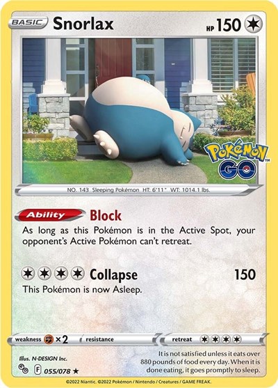 Snorlax #55 Pokemon GO