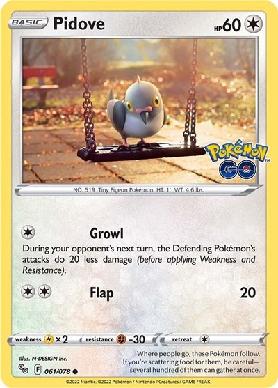Pidove #61 Pokemon GO