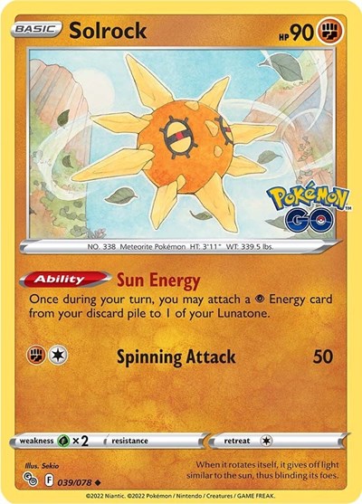 Solrock #39 Pokemon GO