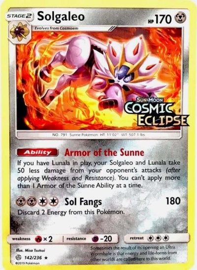 Solgaleo #142 Miscellaneous Cards & Products