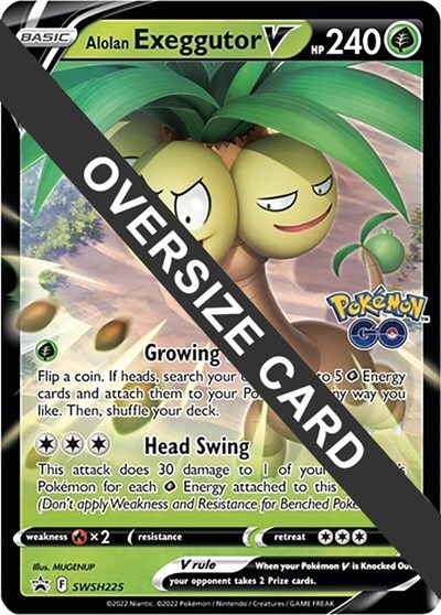 Alolan Exeggutor V #SWSH225 Jumbo Cards
