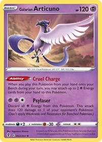 Galarian Articuno #63 Deck Exclusives