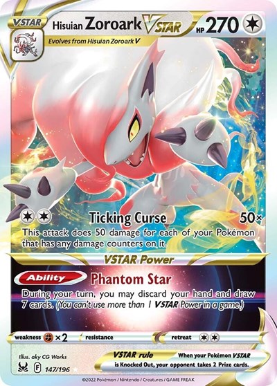 Hisuian Zoroark VSTAR #147 Lost Origin