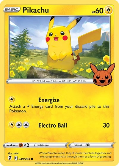Pikachu #49 Trick or Trade BOOster Bundle