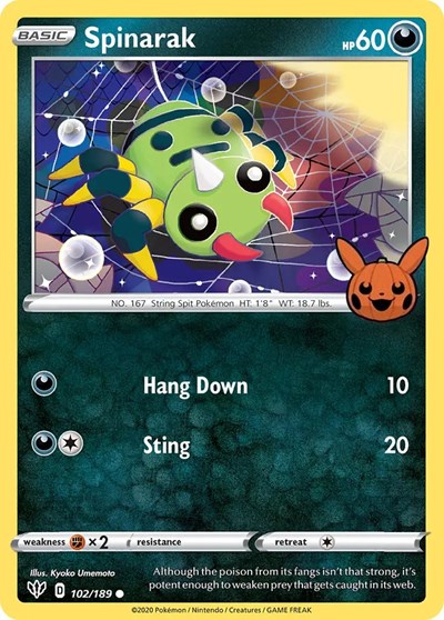 Spinarak #102 Trick or Trade BOOster Bundle