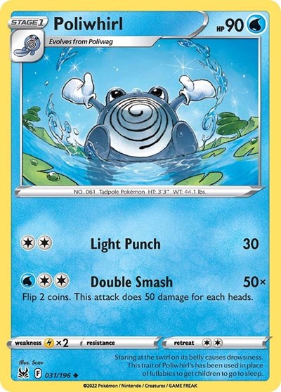Poliwhirl #31 Lost Origin