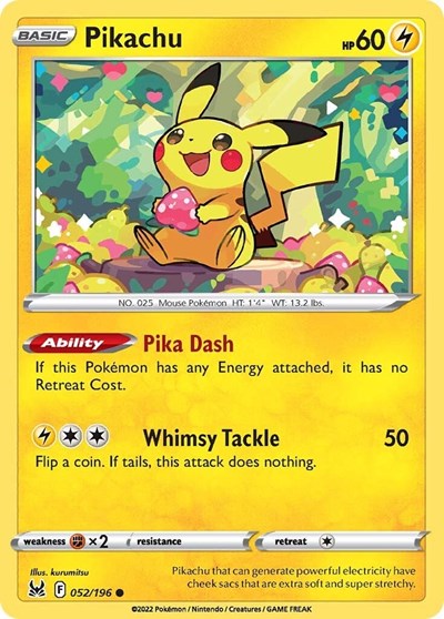 Pikachu #52 Lost Origin