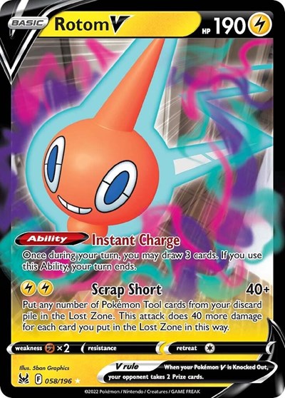 Rotom V #58 Lost Origin