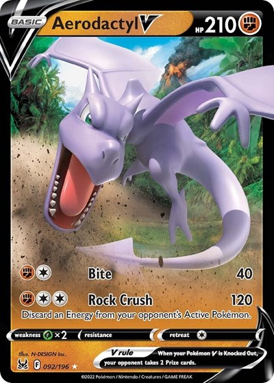 Aerodactyl V #92 Lost Origin