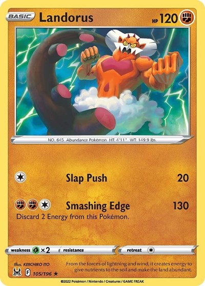 Landorus #105 Lost Origin