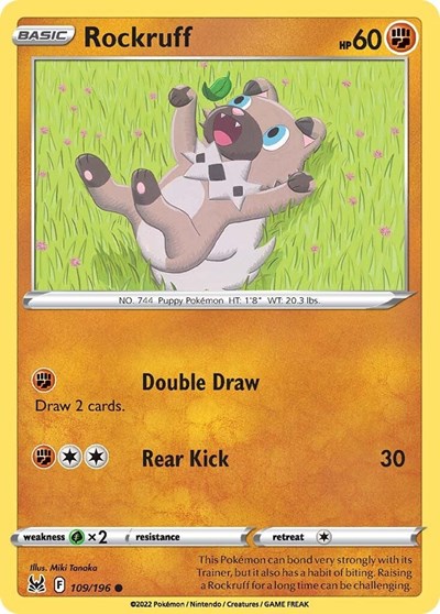 Rockruff #109 Lost Origin