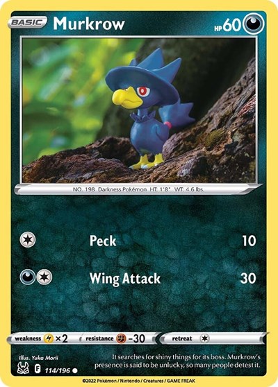Murkrow #114 Lost Origin
