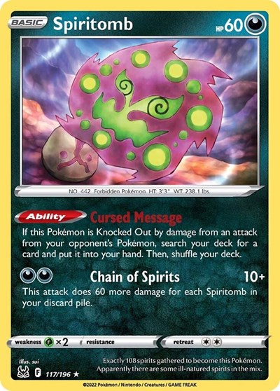 Spiritomb #117 Lost Origin