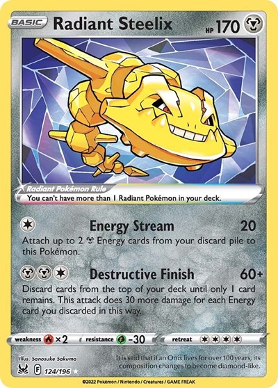 Radiant Steelix #124 Lost Origin