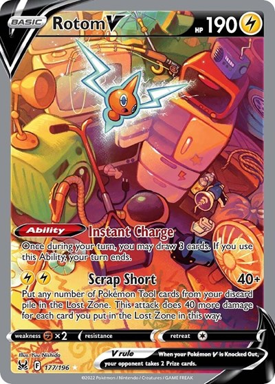 Rotom V #177 Lost Origin