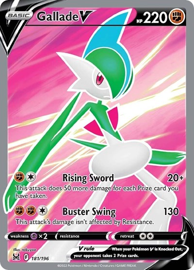 Gallade V #181 Lost Origin