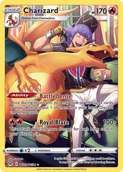 Charizard #TG03 Lost Origin Trainer Gallery