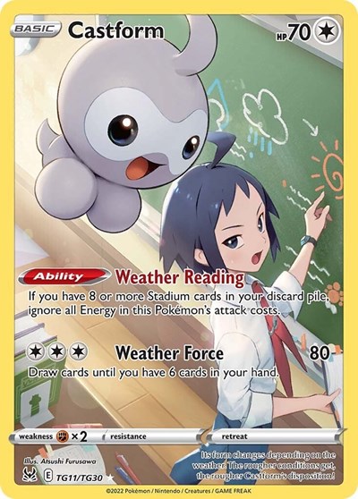 Castform #TG11 Lost Origin Trainer Gallery