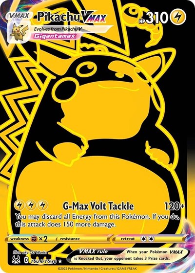 Pikachu VMAX #TG29 Lost Origin Trainer Gallery