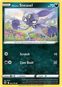 Hisuian Sneasel #92 Deck Exclusives