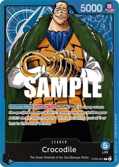 Crocodile #ST03-001 Starter Deck 3: The Seven Warlords of The Sea