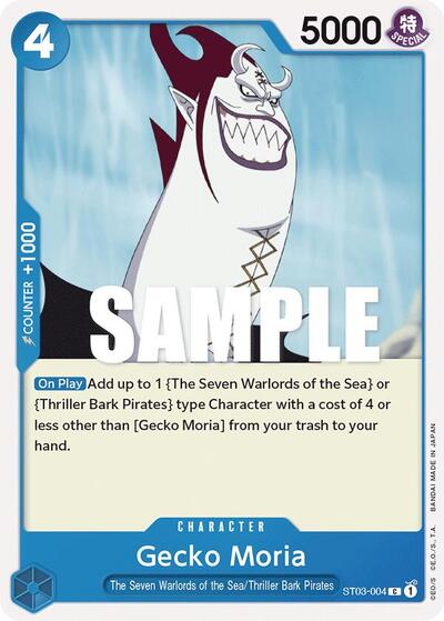 Gecko Moria #ST03-004 Starter Deck 3: The Seven Warlords of The Sea