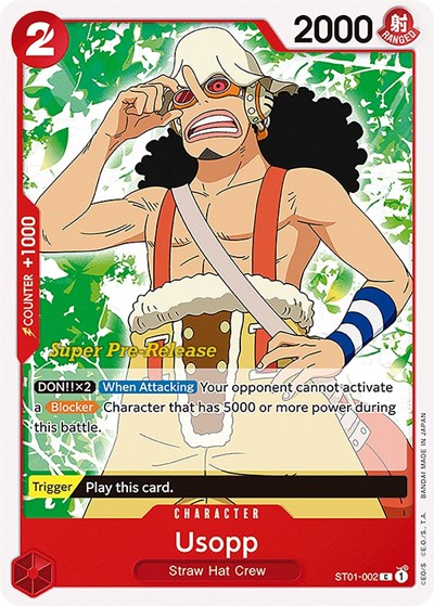 Usopp #ST01-002 Super Pre-Release Starter Deck 1: Straw Hat Crew