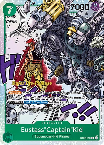 Eustass"Captain"Kid #ST02-013 Super Pre-Release Starter Deck 2: Worst Generation