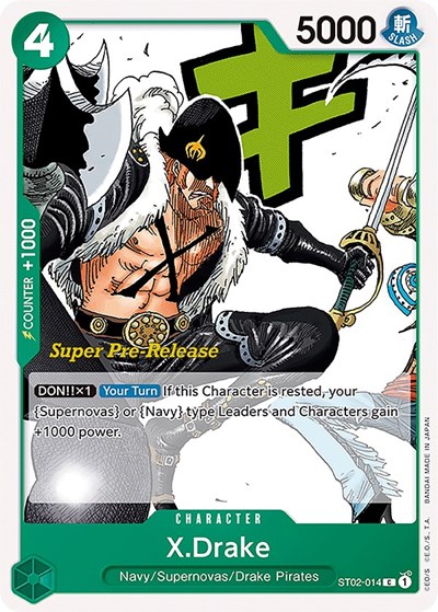 X.Drake #ST02-014 Super Pre-Release Starter Deck 2: Worst Generation