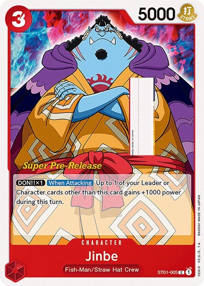 Jinbe #ST01-005 Super Pre-Release Starter Deck 1: Straw Hat Crew