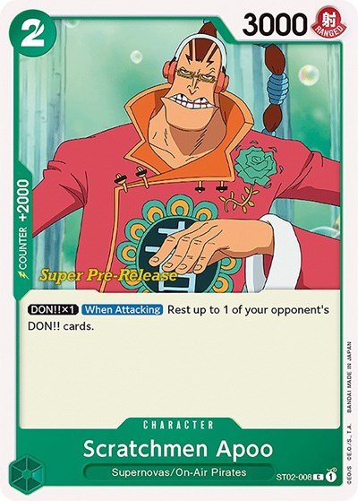 Scratchmen Apoo #ST02-008 Super Pre-Release Starter Deck 2: Worst Generation