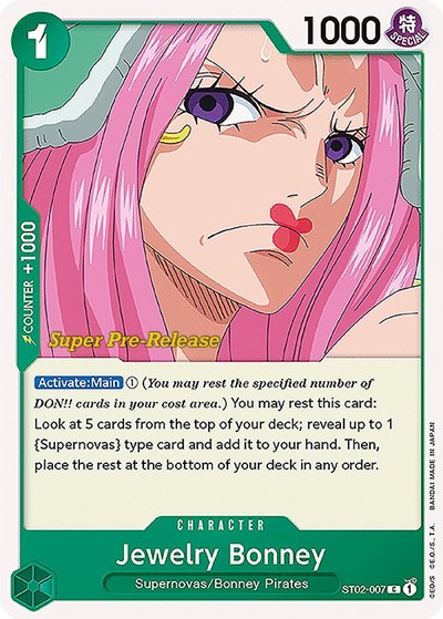 Jewelry Bonney #ST02-007 Super Pre-Release Starter Deck 2: Worst Generation