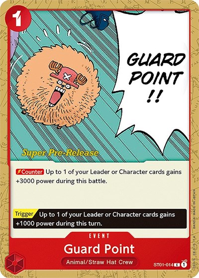 Guard Point #ST01-014 Super Pre-Release Starter Deck 1: Straw Hat Crew