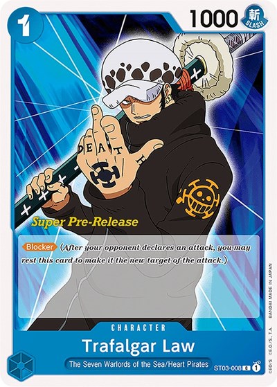 Trafalgar Law #ST03-008 Super Pre-Release Starter Deck 3: The Seven Warlords of the Sea