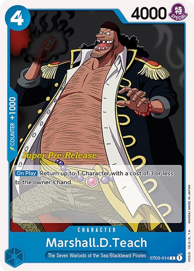 Marshall.D.Teach #ST03-014 Super Pre-Release Starter Deck 3: The Seven Warlords of the Sea