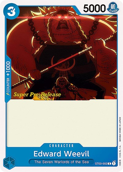 Edward Weevil #ST03-002 Super Pre-Release Starter Deck 3: The Seven Warlords of the Sea