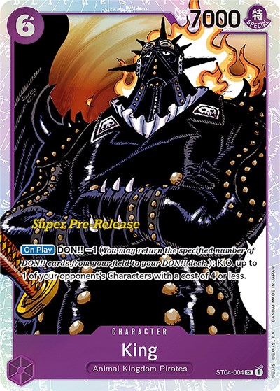 King #ST04-004 Super Pre-Release Starter Deck 4: Animal Kingdom Pirates