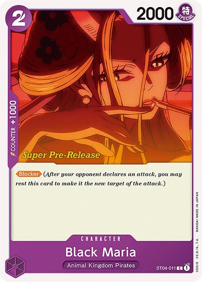 Black Maria #ST04-011 Super Pre-Release Starter Deck 4: Animal Kingdom Pirates