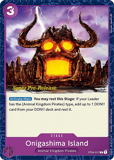 Onigashima Island #ST04-017 Super Pre-Release Starter Deck 4: Animal Kingdom Pirates
