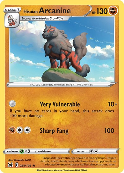 Hisuian Arcanine #84 Deck Exclusives