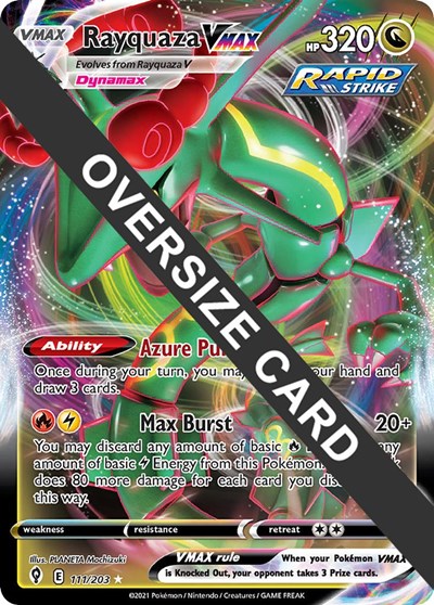 Rayquaza VMAX #111 Jumbo Cards