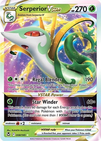 Serperior VSTAR #8 Silver Tempest
